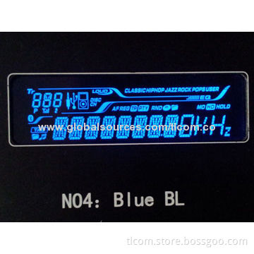 VATN Negative LCD Module Display with Blue LED Backlight LCD Factory